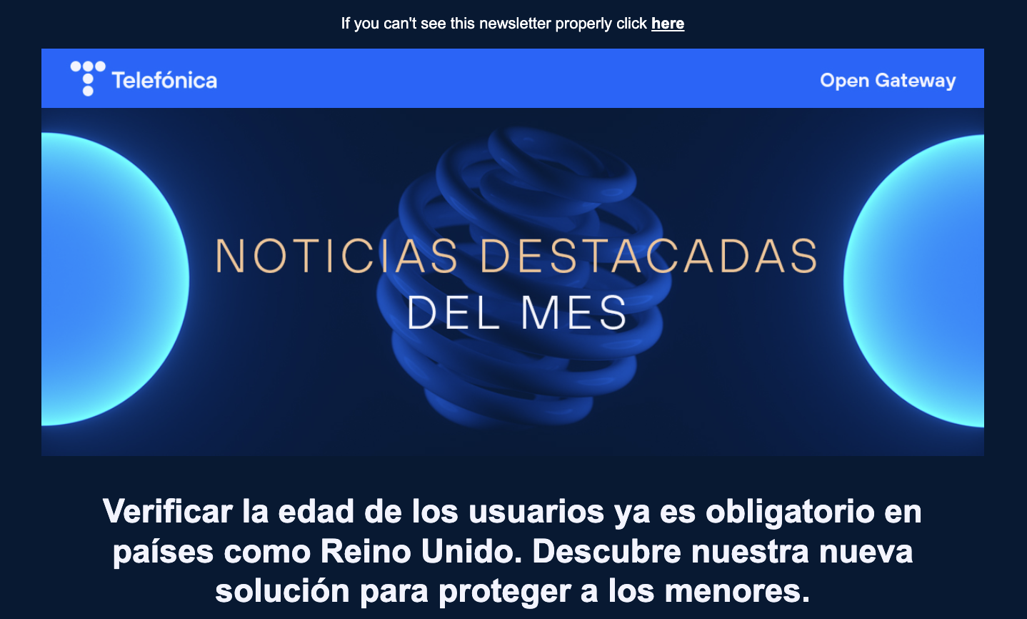 Newsletter Open Gateway